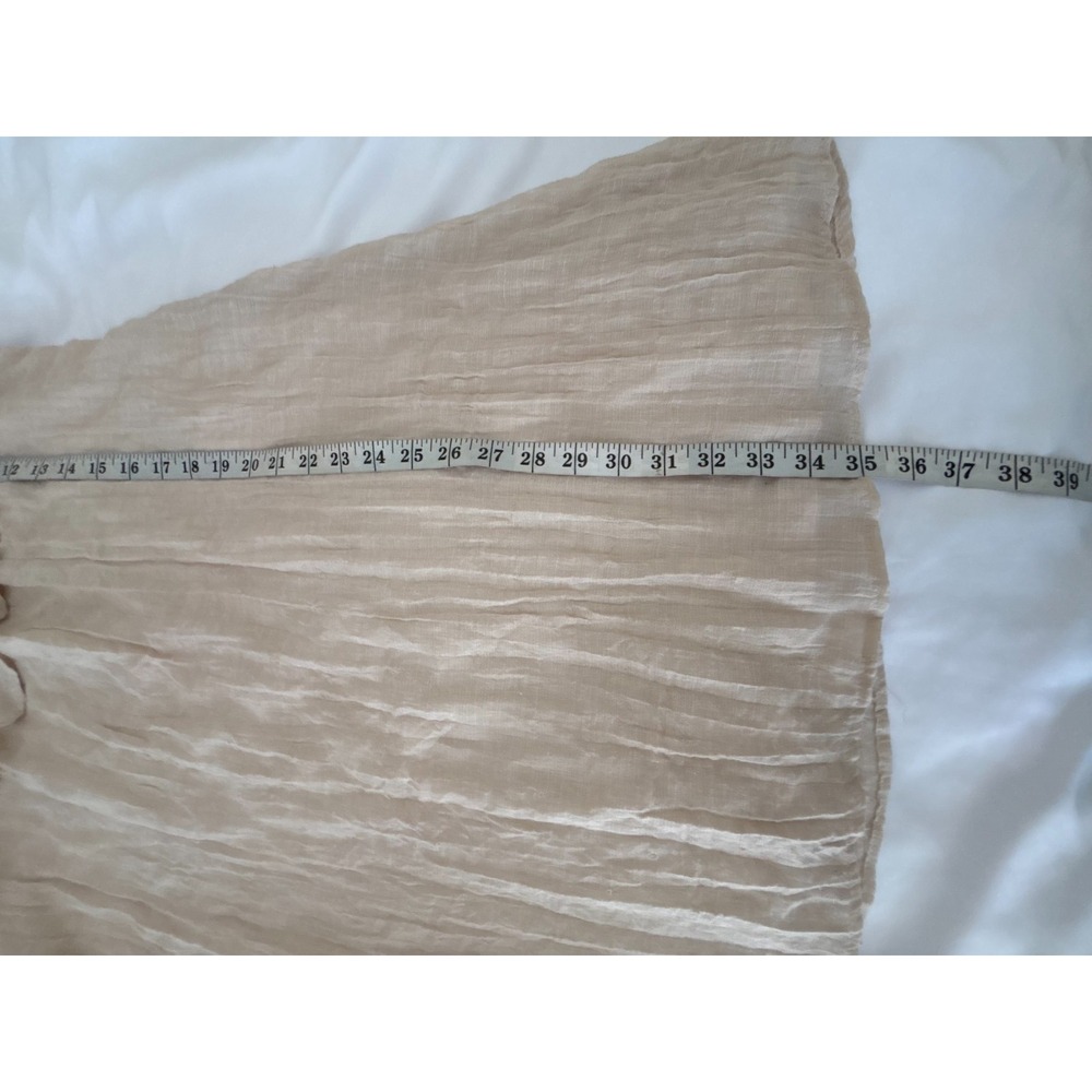 Jody California Ruffle Dress Medium Crinkle Gauze Cottage Boho Romantic Fairy - Picture 15 of 15